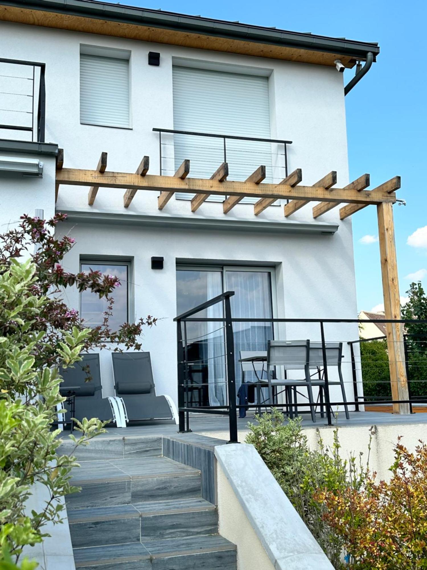 La Villa Perchee Calme, Sauna, Parking Prive Saint-Prix  Eksteriør bilde