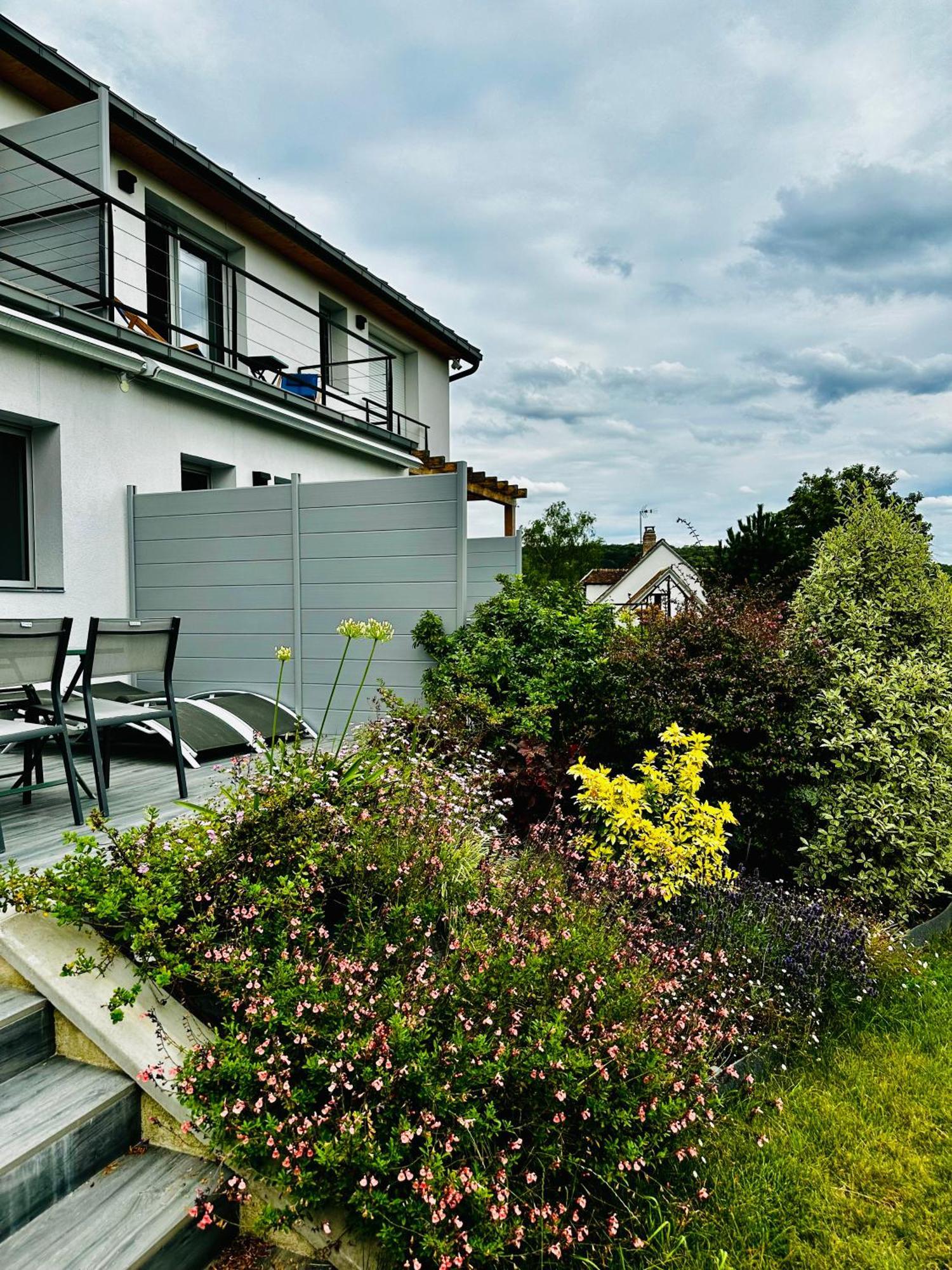 La Villa Perchee Calme, Sauna, Parking Prive Saint-Prix  Eksteriør bilde
